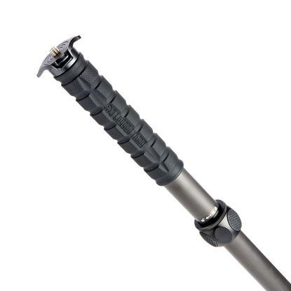 Picture of 3 Legged Thing Alan 2.0 Carbon Fiber, Versatile, Robust, Stable, Built for Travel and Better Grip Monopod (Black)