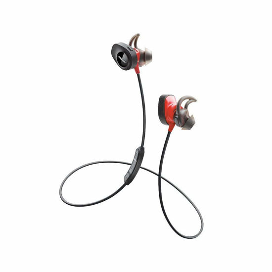 Picture of Bose SoundSport Pulse Wireless Headphones, Power Red (With Heartrate Monitor) (Renewed)