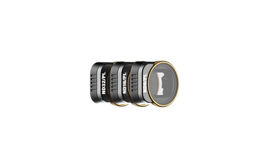 Picture of PolarPro - DJI Mini 3 Pro - Vivid - ND8/PL + ND16/PL + ND32/PL (3-Pack) - Ultra-Lightweight Aluminum - Precisely Engineered - Horizontal and Vertical Shooting Modes - Color Neutrality