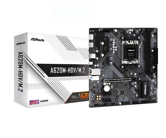 Picture of ASRock A620M-HDV/M.2 Supports AMD Socket AM5 Ryzen 7000 Series Processors