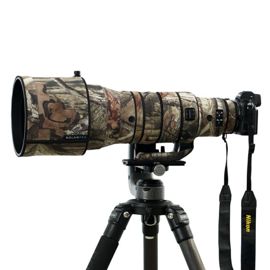 Picture of Rolanpro Waterproof Lens Cover for Nikon Z 400mm F2.8 TC VR S Rain Cover Lens Protective Sleeve Case Clothing-#1 Brown Jungle Camo