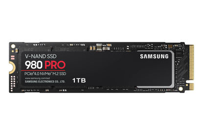 Picture of Samsung 980 PRO NVMe M.2 SSD, 1TB, PCIe 4.0, 7000MB/s Read, 5000MB/s Write, Internal SSD for Gaming and Video Editing, MZ-V8P1T0BW