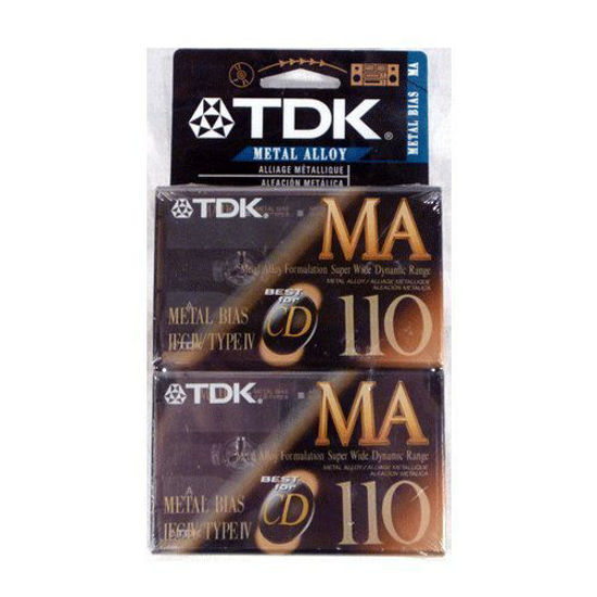 Picture of TDK MA-110 Metal Alloy/Bias Type IV Cassette Tapes 2-Pack by TDK