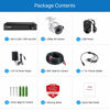 Picture of ZOSI 5MP Lite H.265+ Home Security Camera System, 8 Channel CCTV DVR Recorder and 4 x 1080P Bullet Camera Outdoor Indoor with 120ft Night Vision, Remote Access, Motion Alerts (No Hard Drive Include)