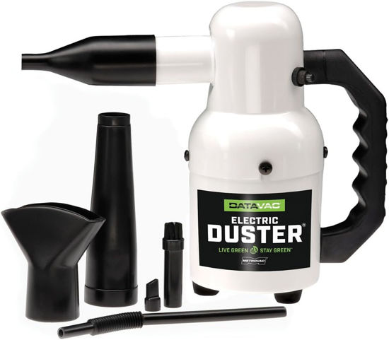 Picture of METROVAC Electric Duster - Model ED-500, Powerful .75 Peak HP Motor, 70 CFM Airflow, Sturdy All Steel Construction, Computer Cleaner