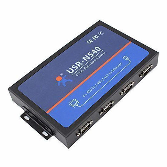 Picture of 4 Serial Port RS232/RS485/RS422 to Ethernet Converter