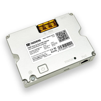 Picture of YAOSHENG 220W Step Up Dual PoE Injector for Starlink GEN3