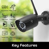 Picture of Geeni Hawk 2 Smart Security Outdoor Wired IP66 Camera | Night Vision, Motion Sensor, 2 Way Audio | Works with Alexa & Google Home | Weatherproof Black Surveillance Cam | 1 Pack