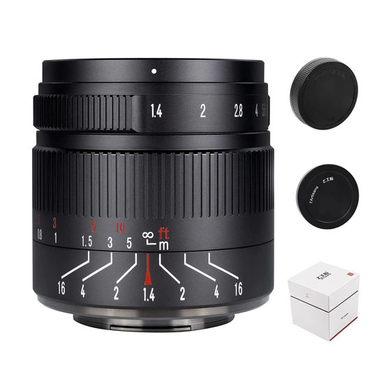 Picture of 7artisans 55mm F1.4 II APS-C Aperture Portrait Prime Camera Lens for Nikon Z Mount Mirrorless Cameras Z6 Z7 Z250