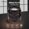 Picture of 7artisans 55mm F1.4 II APS-C Aperture Portrait Prime Camera Lens for Nikon Z Mount Mirrorless Cameras Z6 Z7 Z250