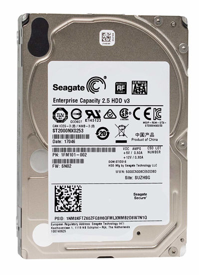 Picture of Seagate Enterprise Capacity 2.5 2TB 7200RPM SATA 6Gb/s 2.5-Inch Hard Drive (ST2000NX0253)