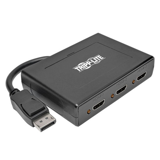 Picture of TRIPP LITE 3-Port DisplayPort to HDMI Multi Stream Transport Hub MST, DP 1.2, DP to HDMI, 3840x2160 4K X 2K @ 60Hz (B156-003-HD-V2)