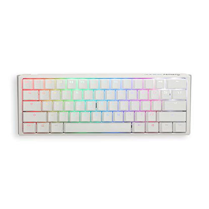 Picture of Ducky One 3 Mini Pure White 60% Hotswap RGB Mechanical Keyboard (Cherry MX Blue)
