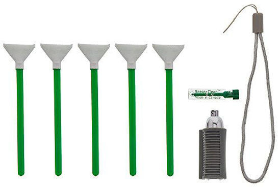 Picture of VisibleDust EZ SwabLight Kit with Ultra MXD-100 1.0X (24mm) Green Vswabs and Sensor Clean Liquid