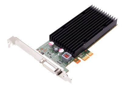 Picture of NVIDIA NVS 300 by PNY 512MB GDDR3 PCI Express Gen 2 x1 DMS-59 to Dual DVI-I SL or VGA Professional Business Graphics Board, VCNVS300X1-PB