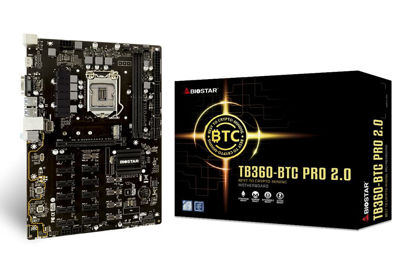 Picture of TB360-BTC PRO 2.0 Core i7/i5/i3 (Intel 8th and 9th Gen) LGA1151 Intel B360 DDR4 12 GPU Mining Motherboard Upgraded Model