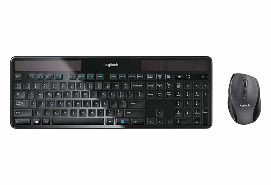 Picture of Logitech K750 Wireless Solar Keyboard Black for Windows Solar Recharging Keyboard (with Mouse)