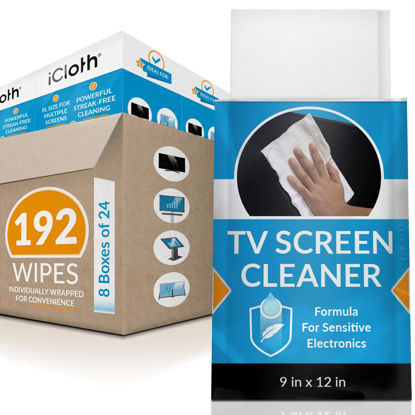 Picture of iCloth XL Electronics Cleaning Wipes (8 x Extra Large 24 Wipes)