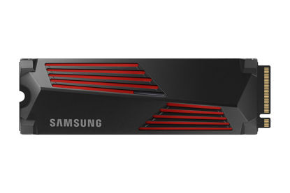 Picture of SAMSUNG 990 PRO w/ Heatsink SSD 1TB PCIe 4.0 M.2 Internal Solid State Hard Drive, Fastest Speed for Gaming, Heat Control, Direct Storage and Memory Expansion, Compatible w/ Playstation5, MZ-V9P1T0GW
