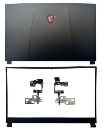Picture of New Compatible Replacemen for MSI GP75 9SC MS-17E3 MS-17E7 Gaming Laptop Cover(LCD Back Cover and Bezel and LCD Hinges)