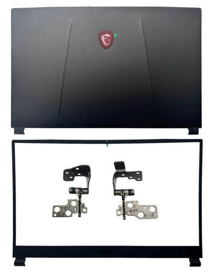 Picture of New Compatible Replacemen for MSI GP75 9SC MS-17E3 MS-17E7 Gaming Laptop Cover(LCD Back Cover and Bezel and LCD Hinges)