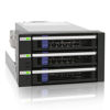 Picture of ICY DOCK 3 Bay 2.5”/ 3.5in SATA/SAS Hard Drive SSD Hot Swap Backplane Enclosure in 2X 5.25 Bay | FatCage MB153SP-B