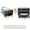 Picture of ICY DOCK 3 Bay 2.5”/ 3.5in SATA/SAS Hard Drive SSD Hot Swap Backplane Enclosure in 2X 5.25 Bay | FatCage MB153SP-B