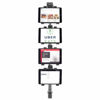 Picture of iBOLT TabDock Point of Purchase Wall Mount - with 4 Tablet Holders Perfect for Multiple delivery Applications (DoorDash, Uber eats, Postmates, etc.) Fits 7 to 10 inch Tablets