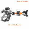 Picture of iBOLT TabDock Point of Purchase Wall Mount - with 4 Tablet Holders Perfect for Multiple delivery Applications (DoorDash, Uber eats, Postmates, etc.) Fits 7 to 10 inch Tablets