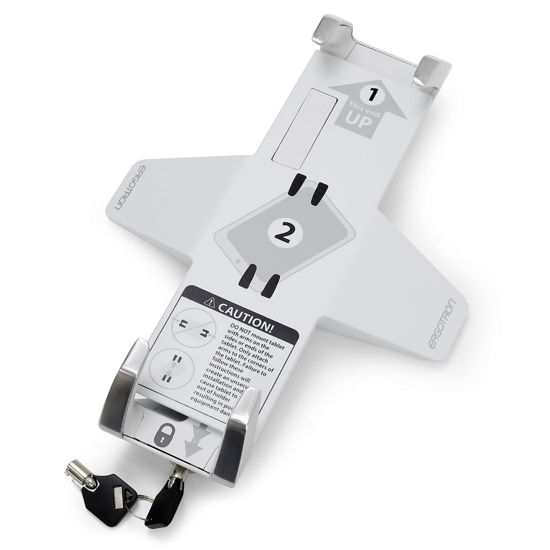 Picture of Ergotron - Lockable Tablet Mount - for Notebook and Tablet Screens up to 13 Inches - Add-on for VESA Monitor Arms