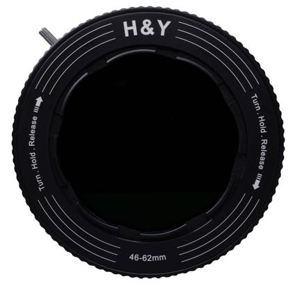 Picture of H&Y RevoRing Variable Neutral Density ND3-ND1000 and CPL Filter with 46-62mm Variable Adapter