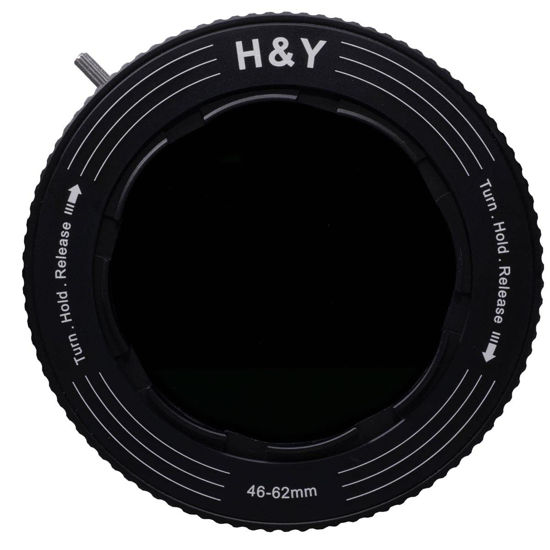 Picture of H&Y RevoRing Variable Neutral Density ND3-ND1000 and CPL Filter with 46-62mm Variable Adapter