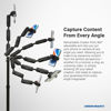 Picture of ARKON Mounts Phone Holder Full Kit - Adjustable Overhead Arm Cell Phone Table Top Stand and Tablet Mount with Ring Light - Professional Holders for Horizontal or Vertical Filming
