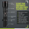 Picture of High-Power 500mm/1000mm f/8 Manual Telephoto Lens forSony Alpha E-Mount a7r, a7s, a7, a6000, a5100, a5000, a3000, NEX-7, NEX-6, NEX-5T, NEX-5N, NEX-5R and NEX-3N