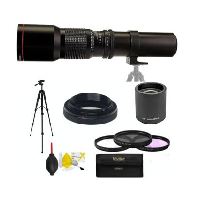 Picture of HD 32K 500MM 1000MM TELEPHOTO Zoom Lens for Canon EOS Rebel T100 DSLR Camera