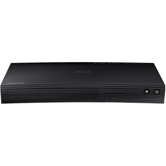 Picture of SAMSUNG Blu-ray DVD Disc Player With Built-in Wi-Fi 1080p & Full HD Upconversion, Plays Blu-ray Discs, DVDs & CDs, Plus CubeCable 6Ft High Speed HDMI Cable, Black Finish (Renewed)