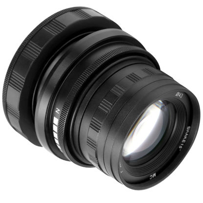 Picture of Tilt Shift Lens, 50mm F1.6 E Mount Tilt Shift Manual Full Frame Lens for Sony A9 A7 Series Mirrorless Camera