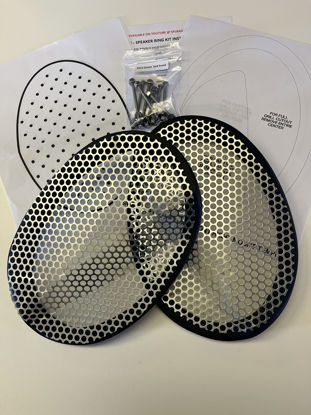 Picture of SPL Bagger Audio Harley Saddlebag 6x9 Front Speaker Adapter Mounting Rings & Install Kit 1994-2013