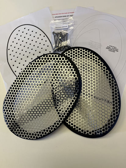 Picture of SPL Bagger Audio Harley Saddlebag 6x9 Front Speaker Adapter Mounting Rings & Install Kit 1994-2013