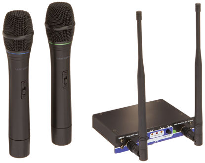Picture of VocoPro VHF-MODULE-3 - Optional 2 Channel Wireless Mic Module, 2 Wireless Microphones Included, Compatible with: SOUNDMAN, CHAMPION-REC/RV, HERO-RV/REC,