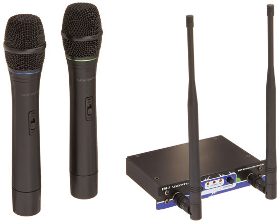 Picture of VocoPro VHF-MODULE-3 - Optional 2 Channel Wireless Mic Module, 2 Wireless Microphones Included, Compatible with: SOUNDMAN, CHAMPION-REC/RV, HERO-RV/REC,