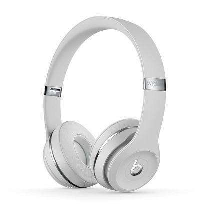 Picture of Beats Solo3 Wireless On-Ear Headphones - Apple W1 Headphone Chip, Class 1 Bluetooth, 40 Hours of Listening Time, Built-in Microphone - Satin Silver (Latest Model)