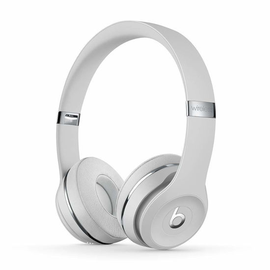 Picture of Beats Solo3 Wireless On-Ear Headphones - Apple W1 Headphone Chip, Class 1 Bluetooth, 40 Hours of Listening Time, Built-in Microphone - Satin Silver (Latest Model)