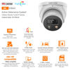 Picture of VIKYLIN 8MP Wizsense Outdoor AI Security POE IP Camera with Human/Vehicle Detection,Active Deterrence 4K Turret Camera with Two Way Audio,Smart Dual Light Night Vision,SMD 4.0,2.8 mm Lens,SD(256GB)