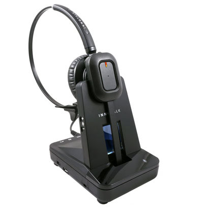Picture of INNOTALK Wireless Headset Compatible with Poly Polycom Edge E100, E220, E300, E320, E350, E400, E450, E500, E550 Phone with Remote Answering Cable