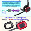 Picture of INNOTALK Wireless Headset Compatible with Poly Polycom Edge E100, E220, E300, E320, E350, E400, E450, E500, E550 Phone with Remote Answering Cable