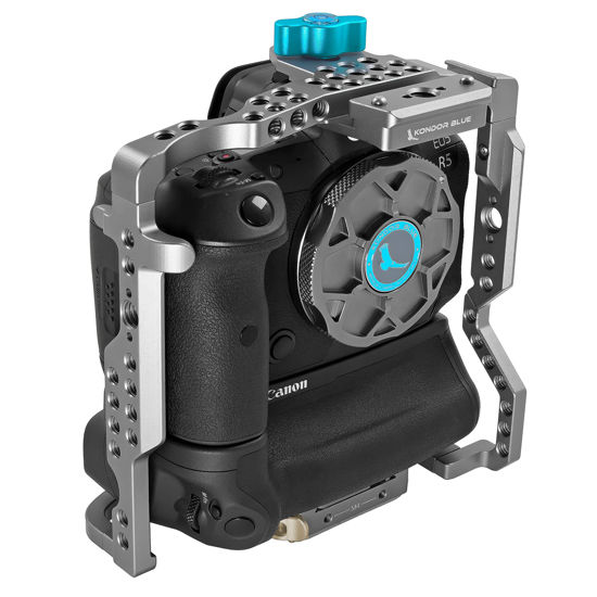 Picture of Kondor Blue Battery Grip Cage Compatible with Canon R5/R6