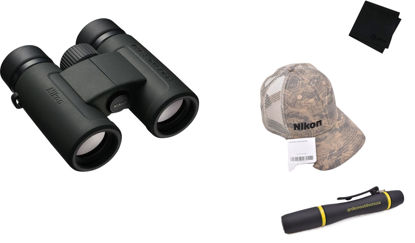 Picture of NIKON Prostaff P7 8x42 & Topo Hat & Lens Pen & Gritr Microfibre