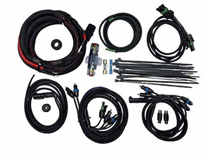 Picture of Kustom Cycle Parts Aftermarket Saddlebag Amplifier and Speaker Wiring Kit With RCA and Remote Wires. Universal fit for all motorcycles. Plug and Play. Harley Davidson, Victory, Indian. Made In the USA