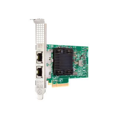 Picture of HPE Broadcom BCM57416 Ethernet 10Gb 2-port BASE-T Adapter for HPE - PCI Express 3.0 x8 - 1.25 GB/s Data Transfer Rate - 2 Port(s) - 2 - Twisted Pair - 10GBase-T - Plug-in Card